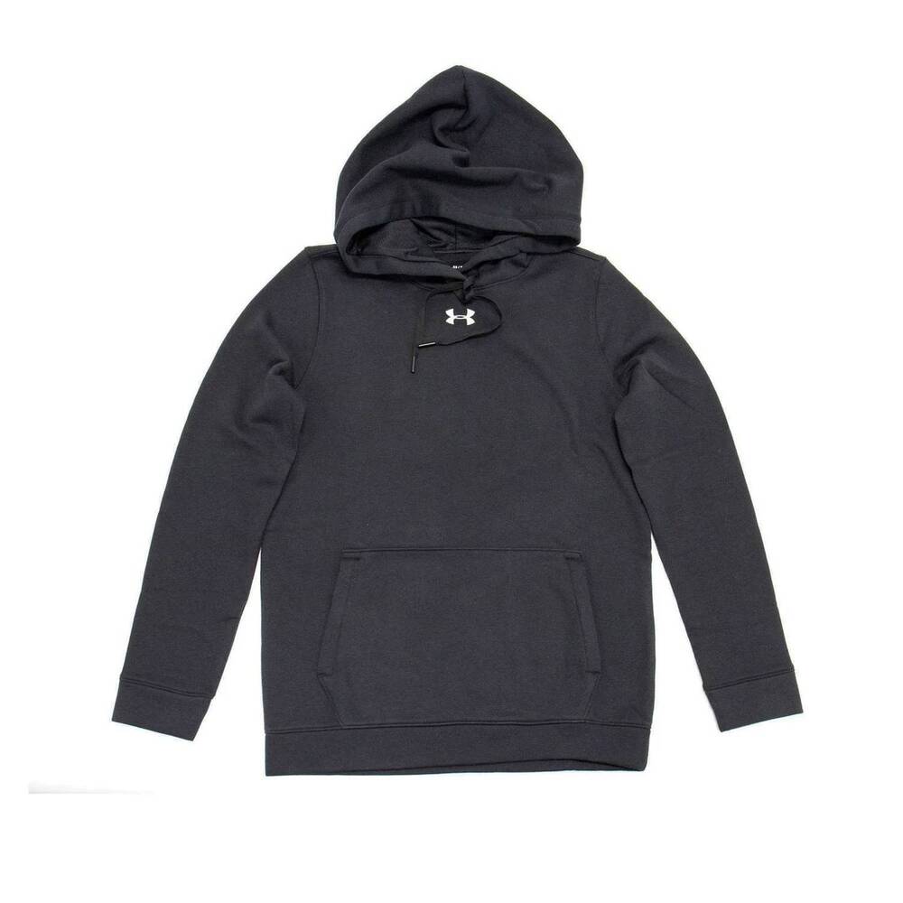 NEW UNDER ARMOUR women's hustle fleece hoodie in black